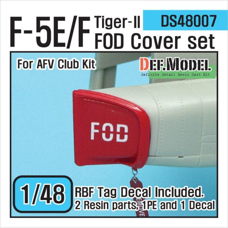 F-5E/F Tiger-II FOD Cover set (for AFV Club 1/48)