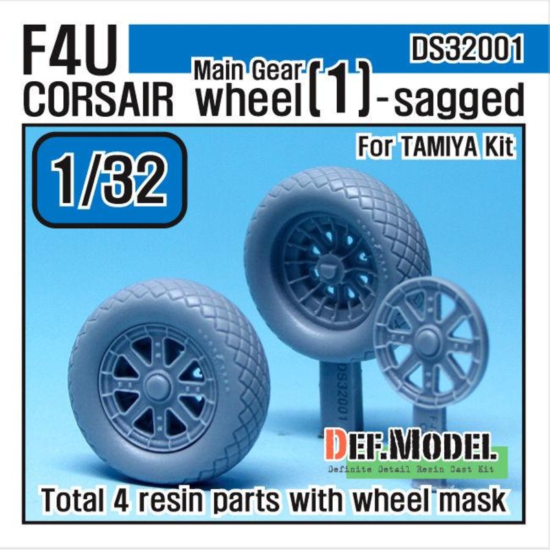 F4U-1 Corsair Wheel set (for Tamiya 1/32)