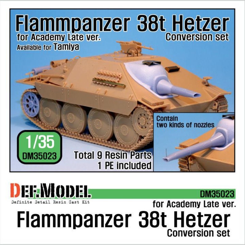 Flammpanzer 38t Hetzer Conv. set (for Academy/Tamiya 1/35)