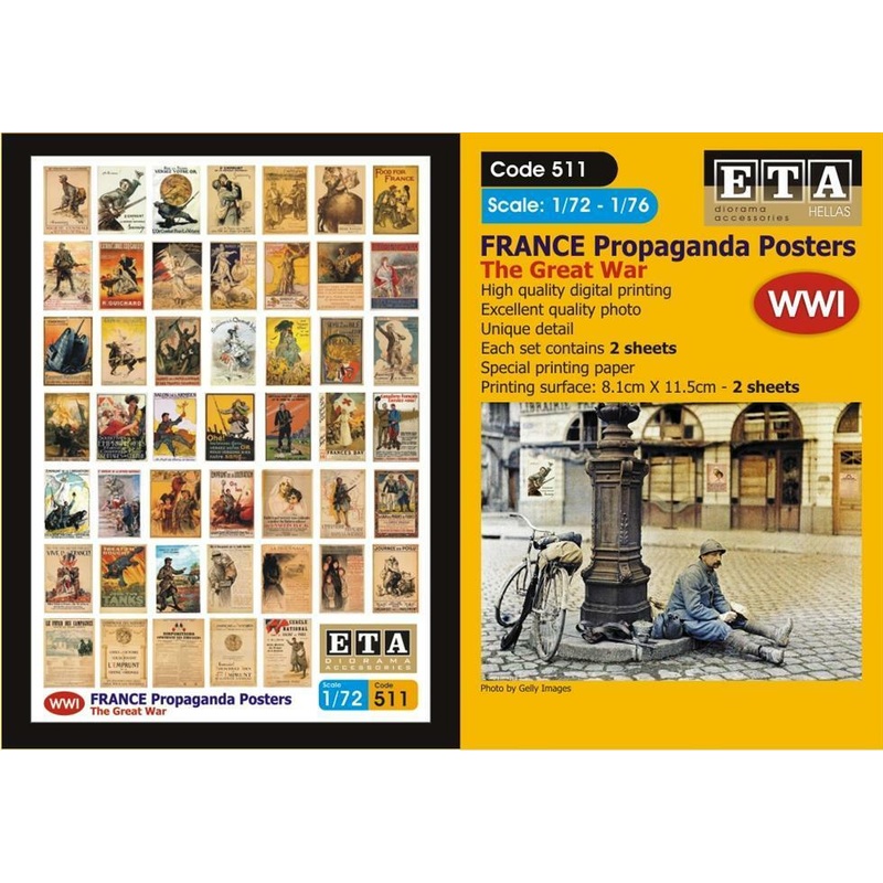 France Propaganda Posters World War – 1/72 and 1/76 scales