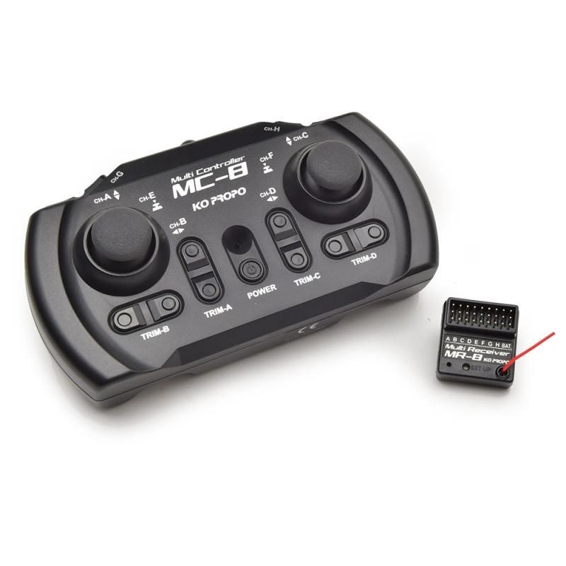 CARSON R/C MC-8 2.4GHZ WITH MR-8 RECEIVER – KO PROPO