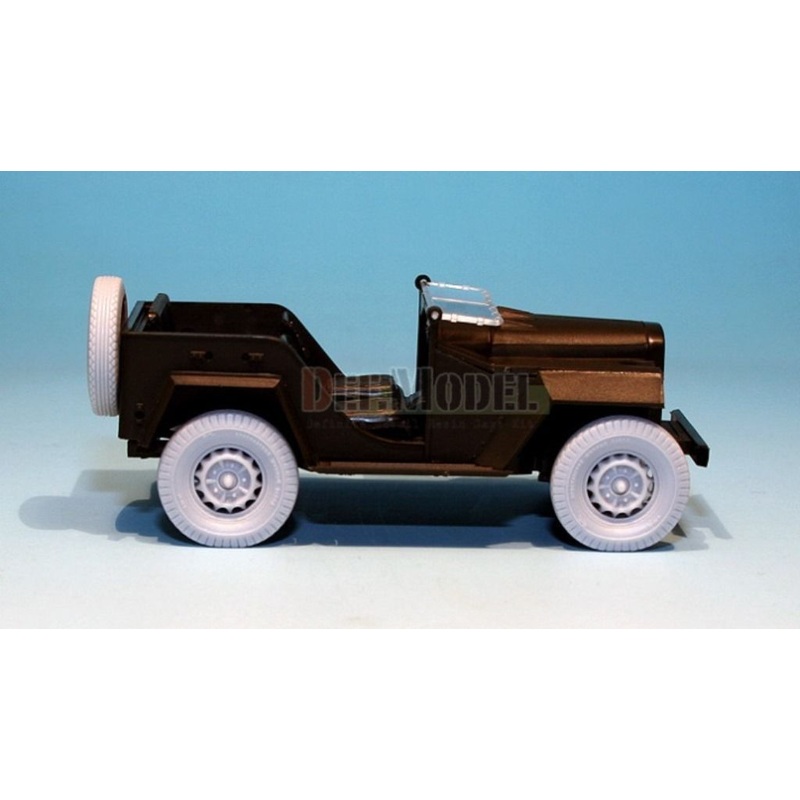 GAZ-67B Russian Field car wheel set (for Tamiya 1/35)