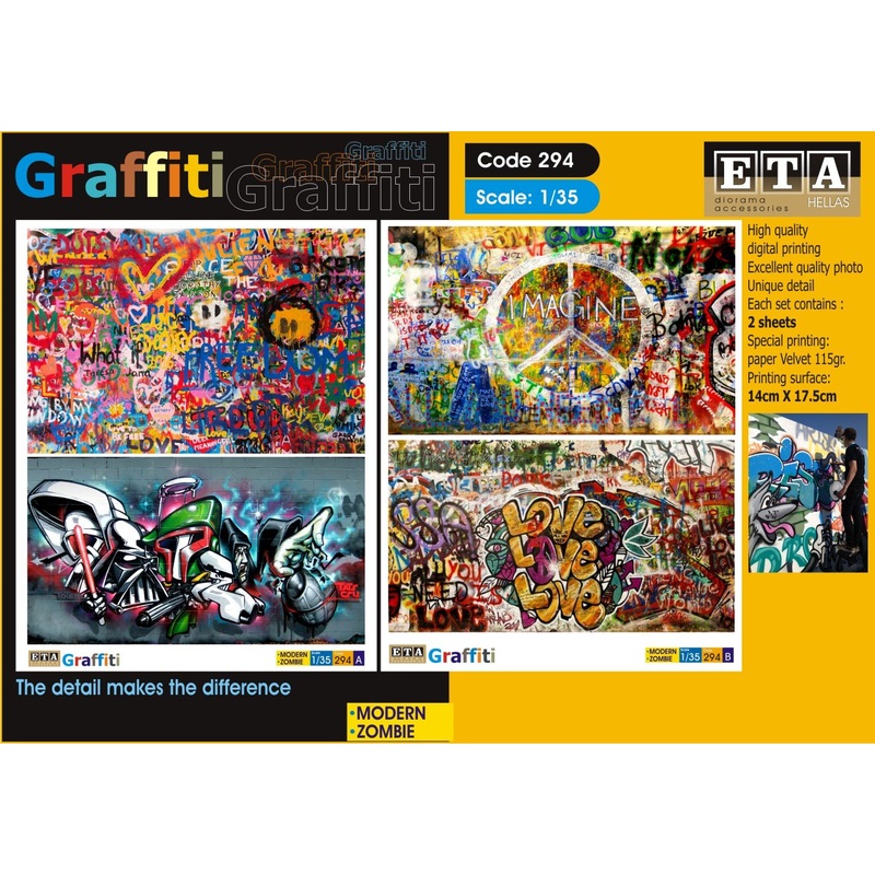Graffiti suitable for 1/35 scale