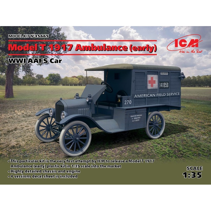 ICM – Model T 1917 Ambulance (early), WWI AAFS Car
