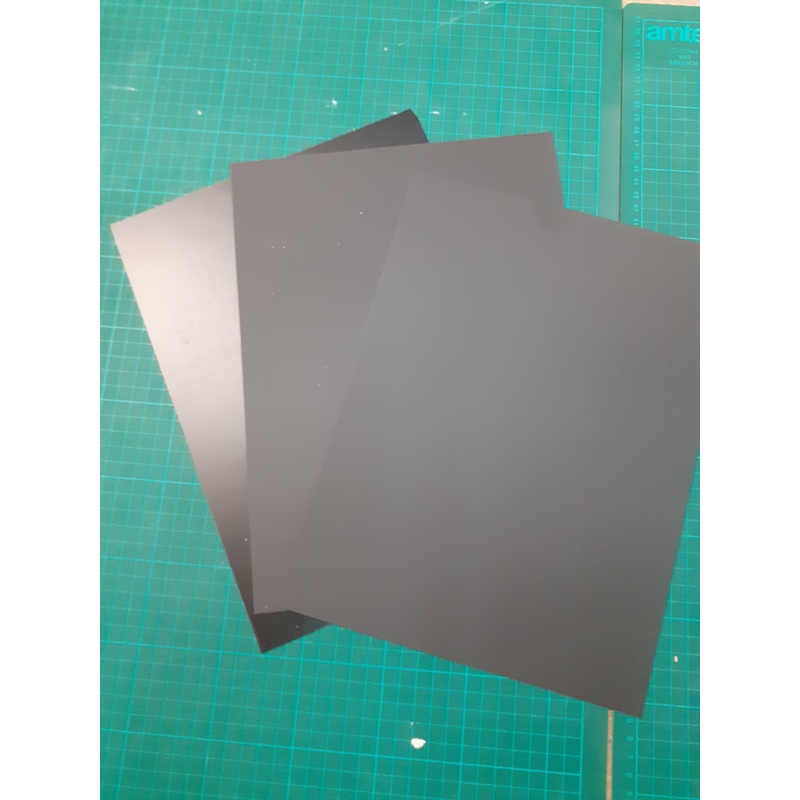 A4 Sheet Plasticard 60/000 BLACK Terrain & Scenery 1.5mm