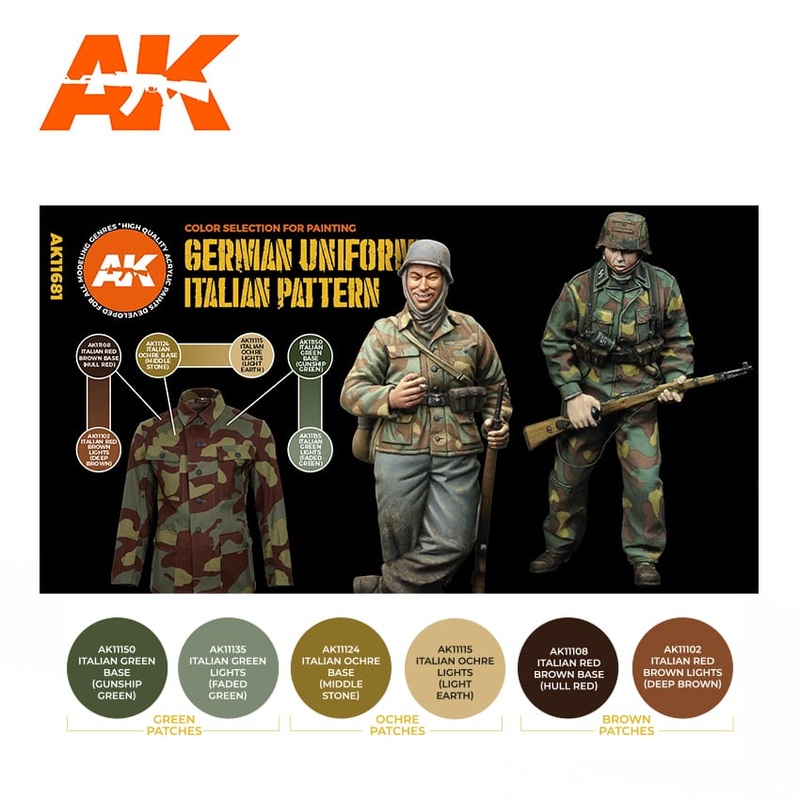 AK Interactive GEN 3 – GERMAN UNIFORM ITALIAN PATTERN