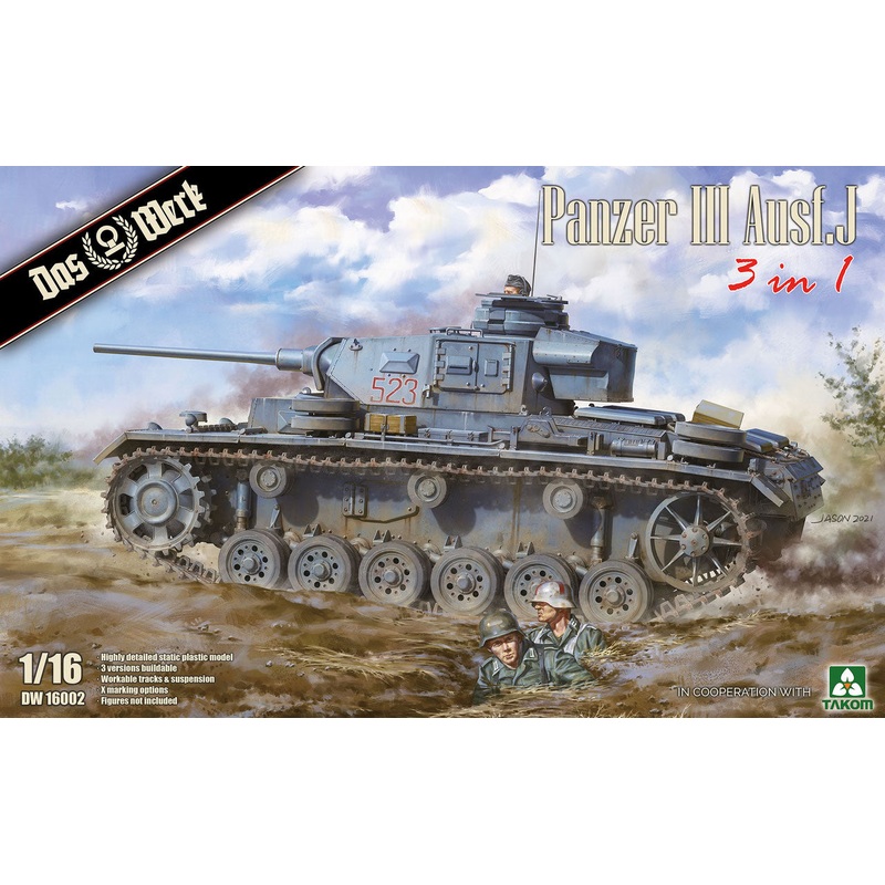Das Werks 1/16 WW2 German Panzer III Early tank