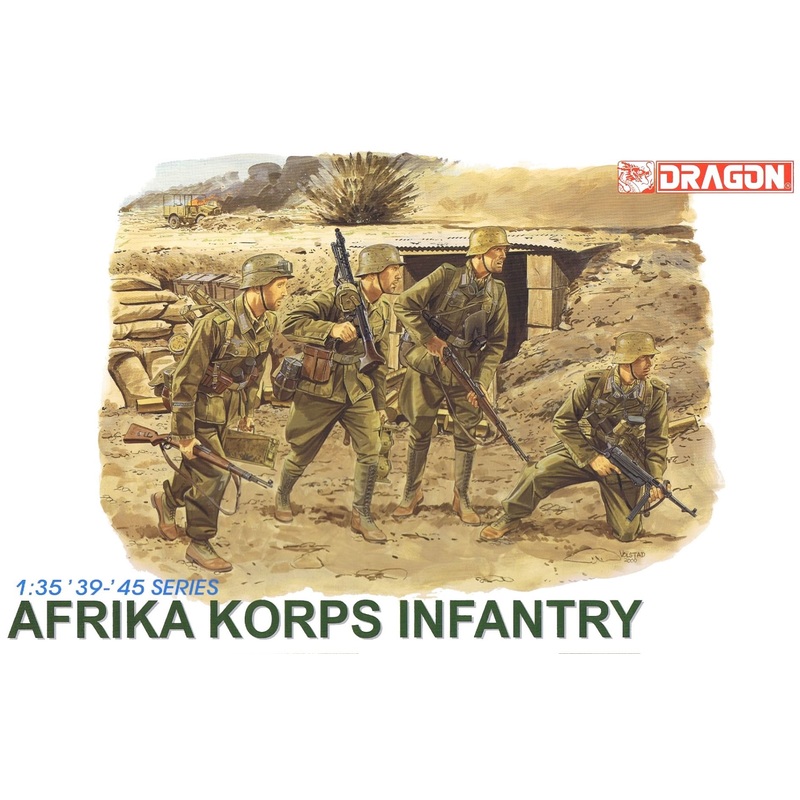 Dragon 1/35 scale WW2 GERMAN DAK AFRIKA KORPS INFANTRY