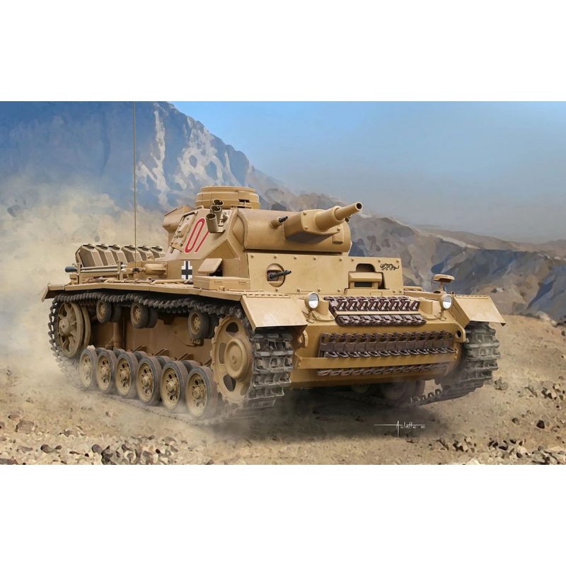 Dragon 1/35 scale WW2 German PZ.KPFW III AUSF N PZABT501 tank