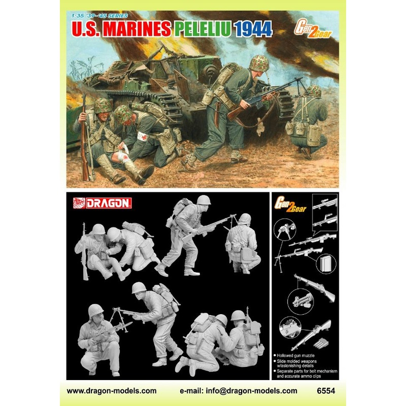 Dragon 1/35 scale WW2 US MARINES PELELIU 1944