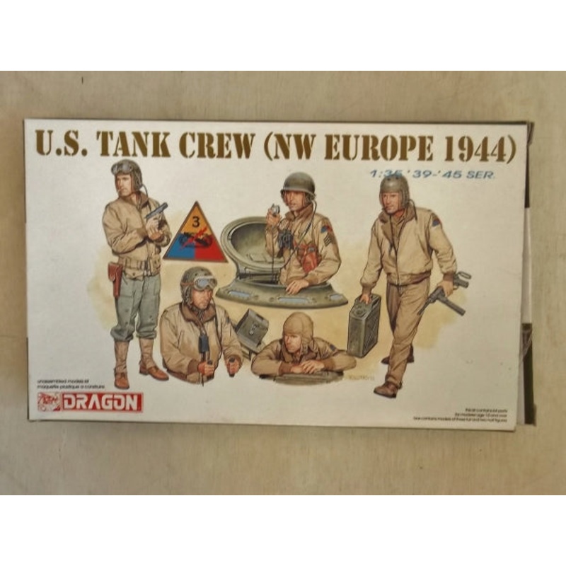 Dragon 1/35 scale WW2 US TANK CREW (NW EUROPE ’44)