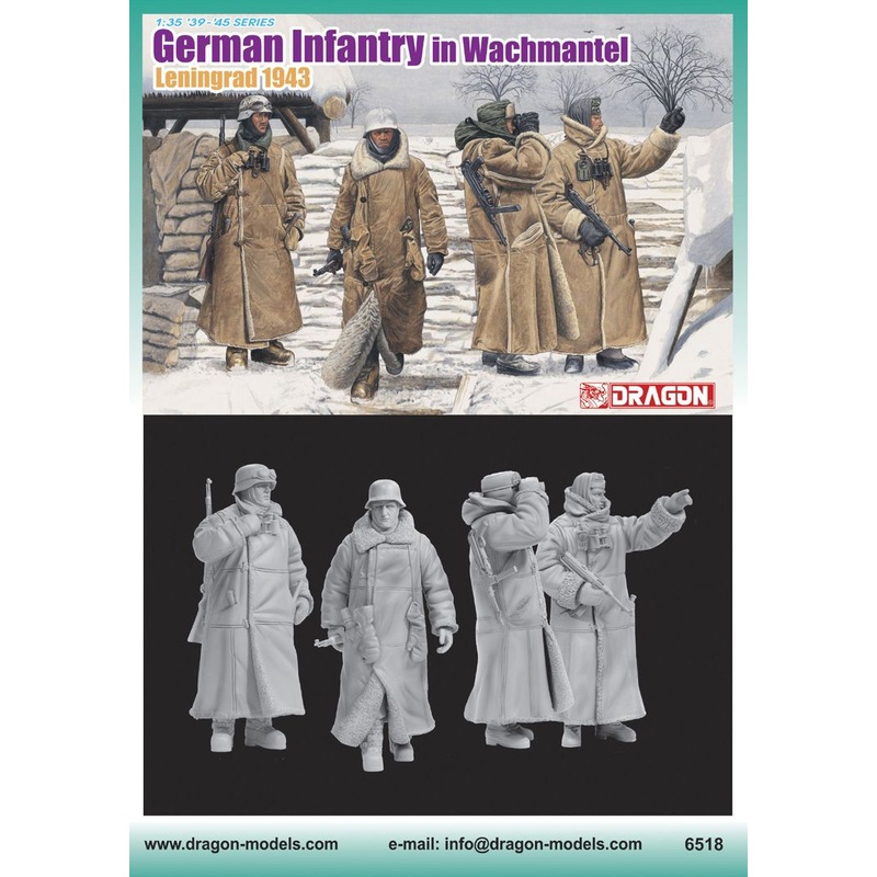 Dragon 1/35 WW2 German Infantry in Wachtmantel (Leningrad 1943)