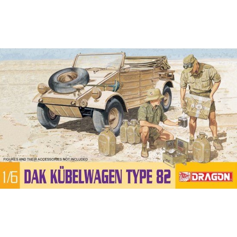 Dragon 1/6 scale WW2 German DAK KUBELWAGEN TYPE 82