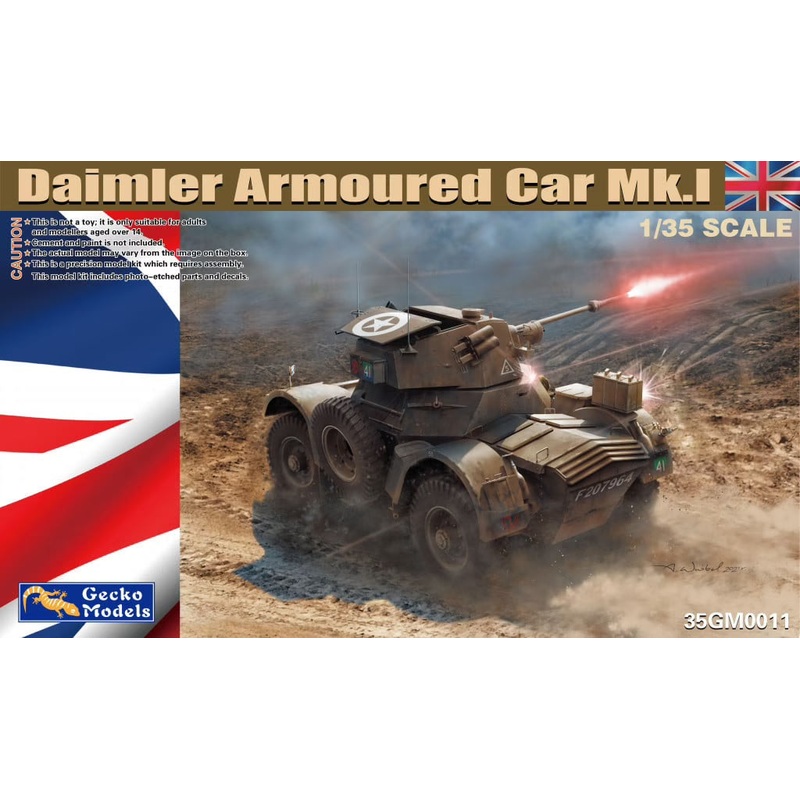 GECKO 1/35 SCALE BRITISH Daimler Armoured Car Mk.I