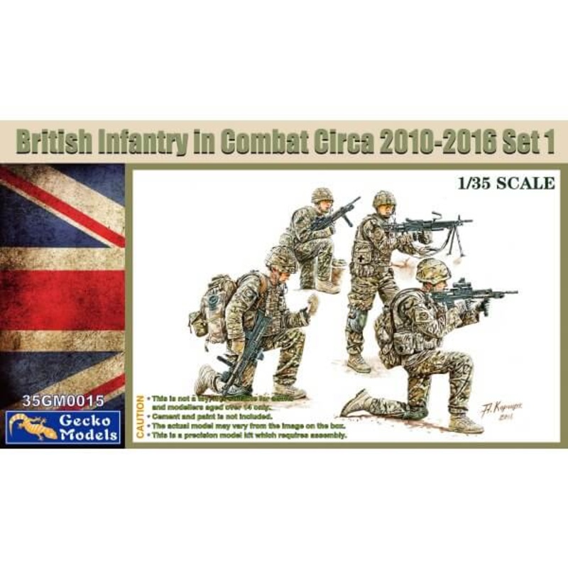 GECKO 1/35 SCALE BRITISH INFANTRY IN COMBAT 2010-2016 SET 1