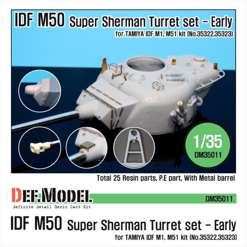 IDF M50 Super Sherman Turret Conversion set (for Tamiya 1/35)