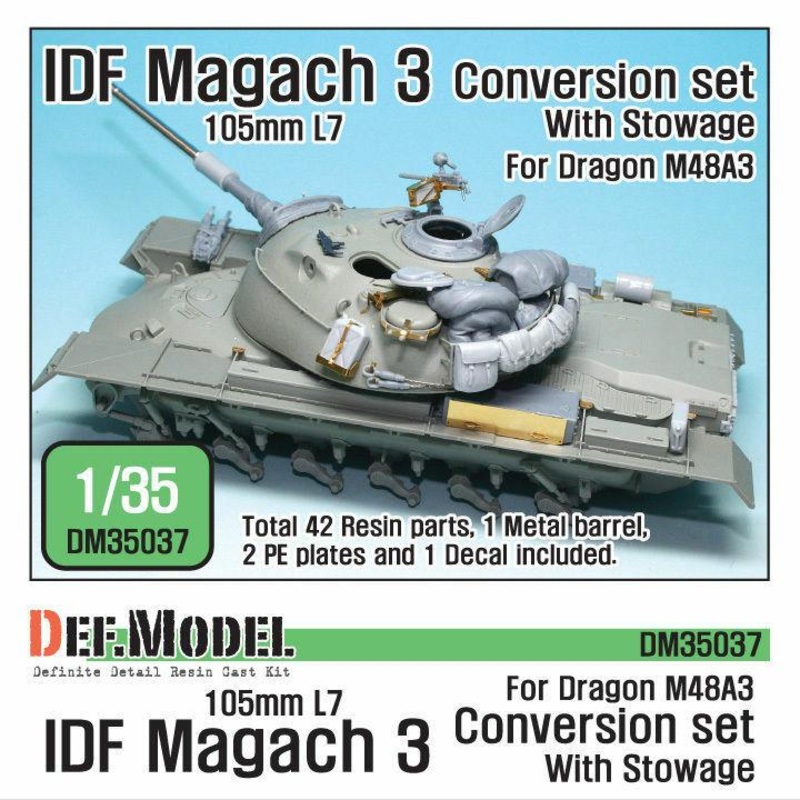 IDF Magach 105mm conversion set (for Dragon M48A3 1/35)