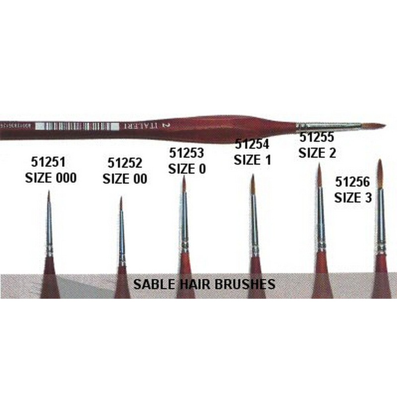 ITALERI TOOLS – 0 BRUSH W SABLE TYPE