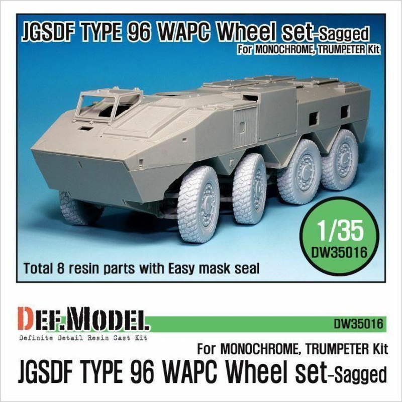 JGSDF Type 96 WAPC Sagged Wheel set (for Trumpeter 1/35)