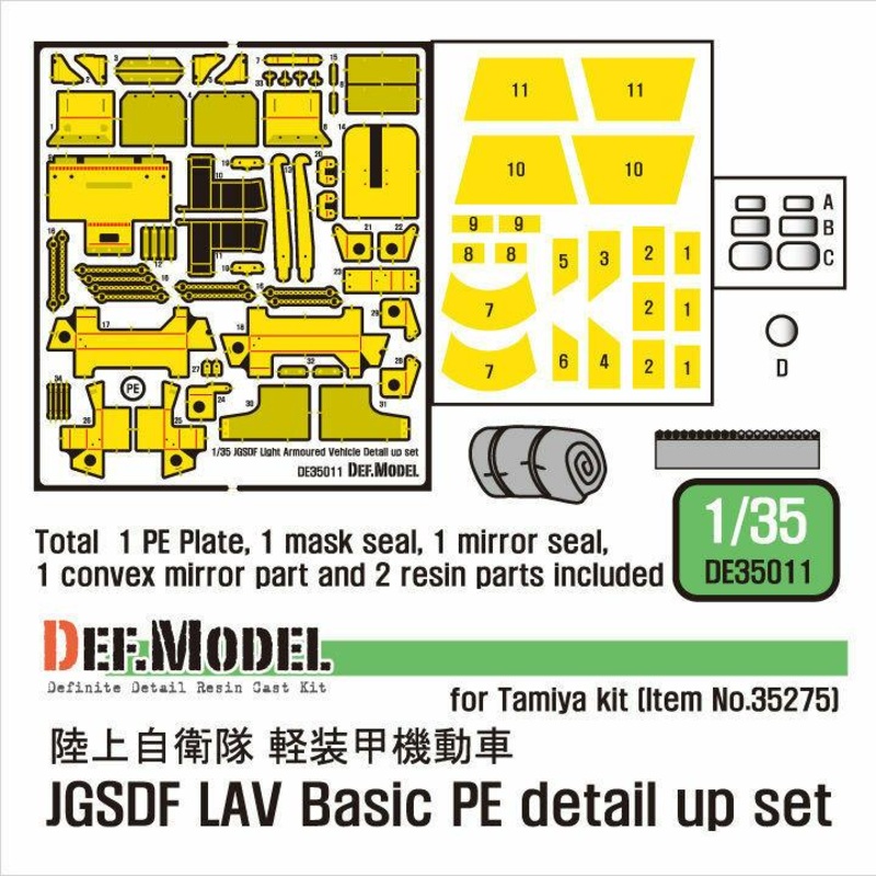 JGSDF Light Amoured Vehicle PE Detail Up set (for Tamiya 1/35)