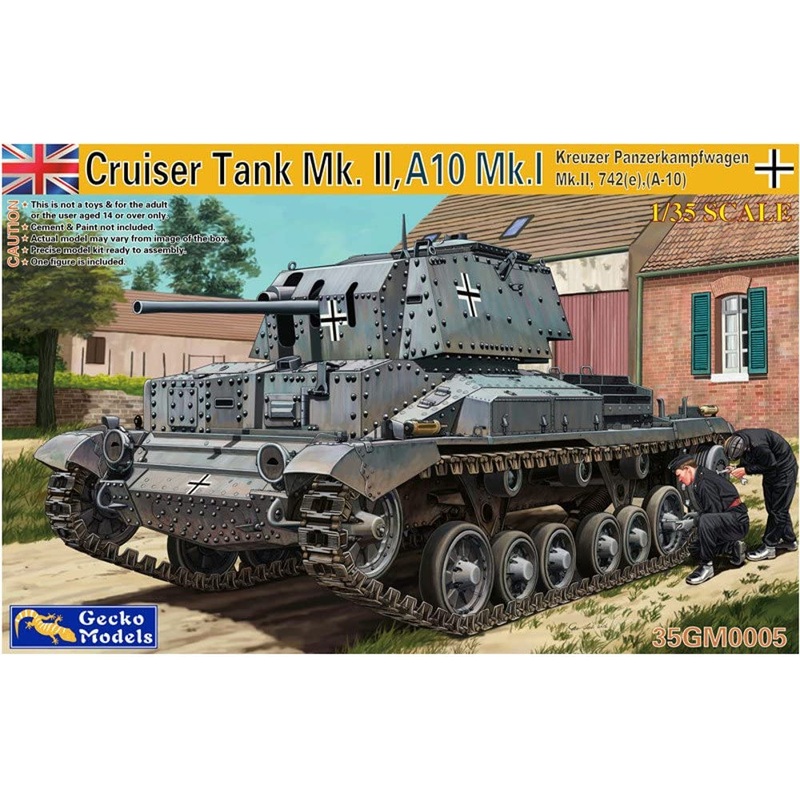 Kreuzer Panzerkampfwagen Mk.II 742 A-10 1/35 scale GECKO model kit
