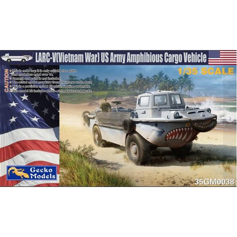 LARC-V Vietnam War US Army Amphibious Cargo Vehicle Kit 1/35 scale GECKO model kit