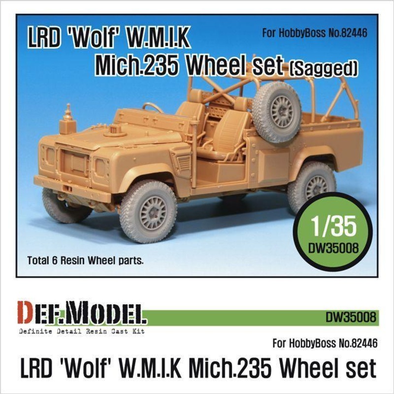 LRD XD Wolf ‘W.M.I.K’ Mich.235 Sagged Wheel set (for Hobbyboss 1/35)