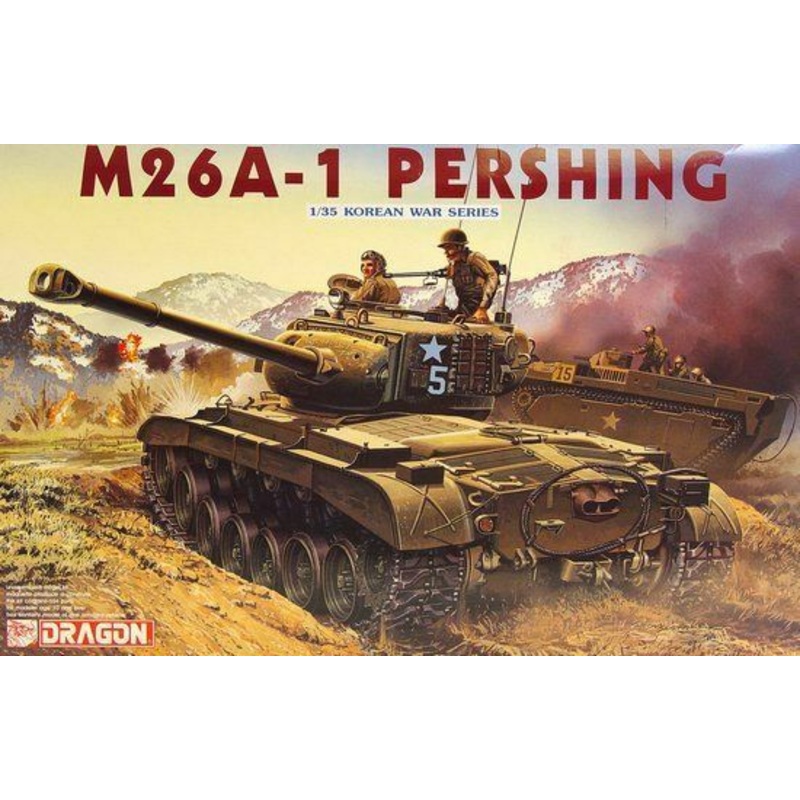M26A-1 PERSHING Korean war tank 1/35 scale DRAGON