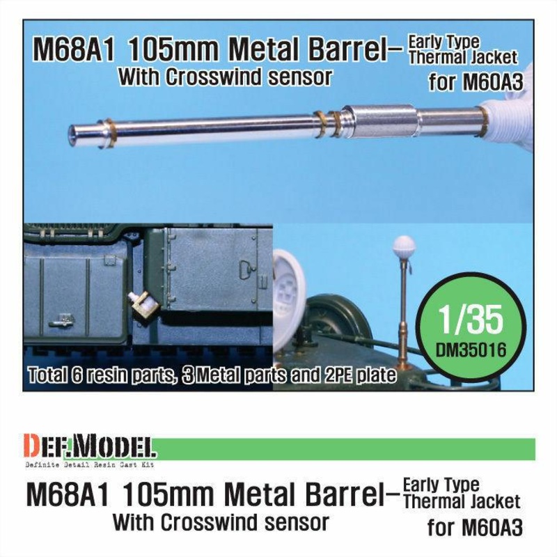 M68A1 105mm Metal Barrel Early Type(for 1/35 M60A3)