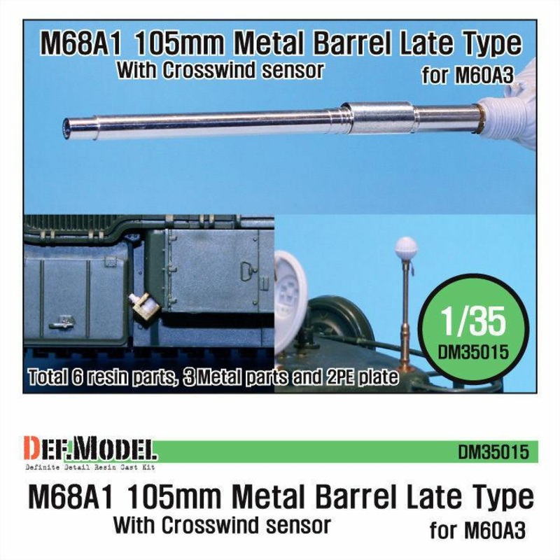 M68A1 105mm Metal Barrel Late Type(for 1/35 M60A3)