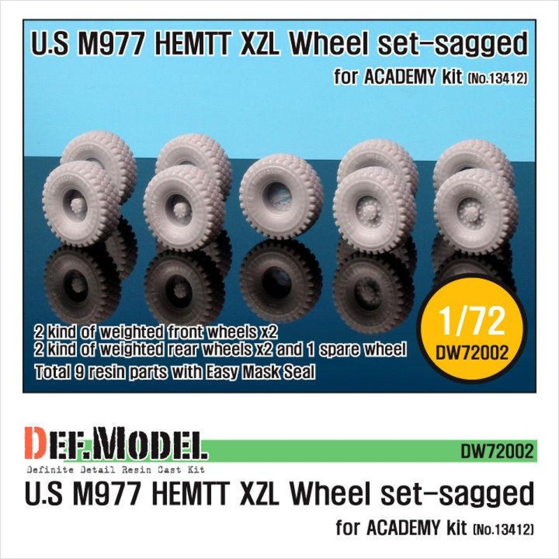 M977 HEMTT XZL Sagged Wheel set (for Academy 1/72)
