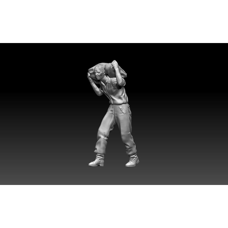 Homefront 1/35 scale 1940’s era man with sack on his shoulders