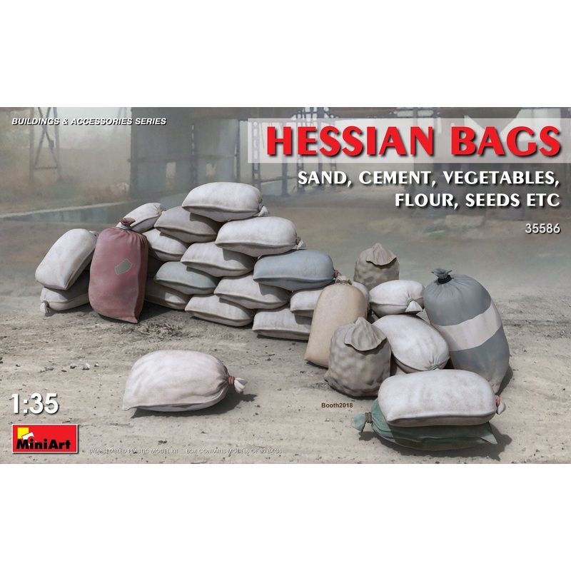 Miniart 1:35 – Hessian Bags (Sand, Cement, Vegetables)