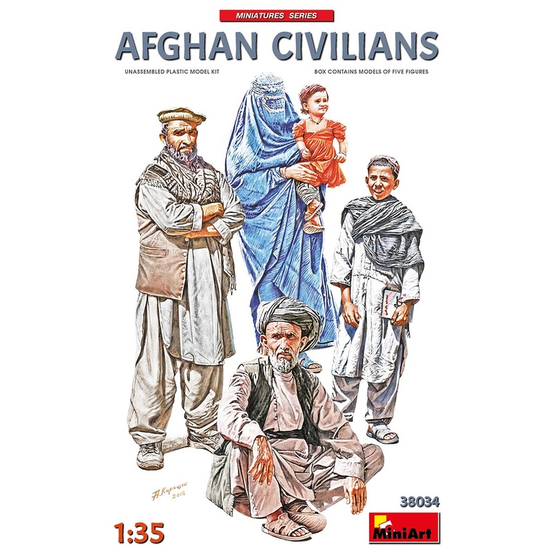 Miniart 1/35 scale AFGHAN CIVILIANS