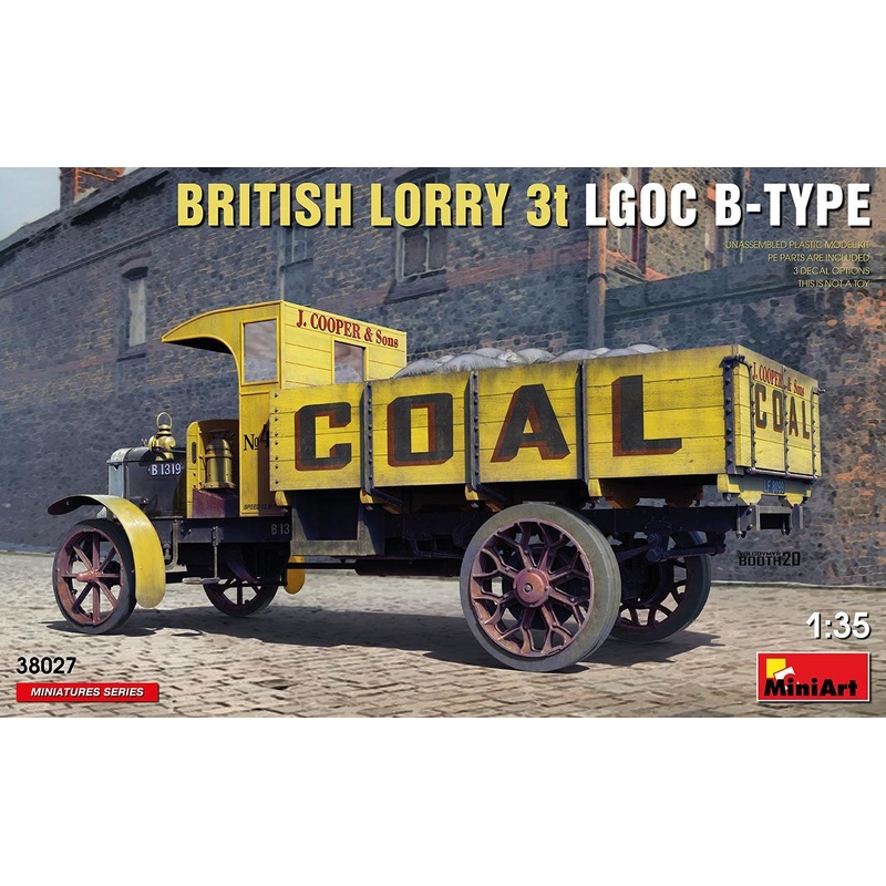 Miniart 1/35 scale BRITISH LORRY 3T LGOC B-TYPE