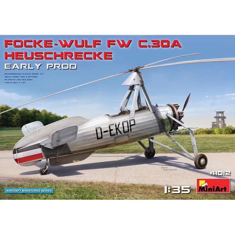 Miniart 1/35 scale FOCKE-WULF FW C.30A HEUSCHRECKE. EARLY PROD