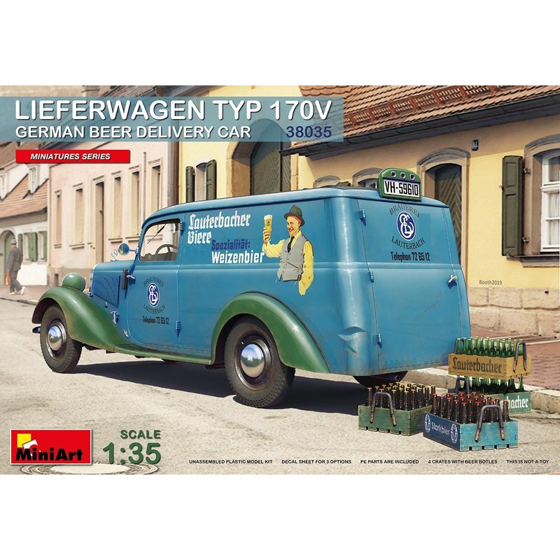 Miniart 1/35 scale LIEFERWAGEN TYP 170V GERMAN BEER DELIVERY CAR