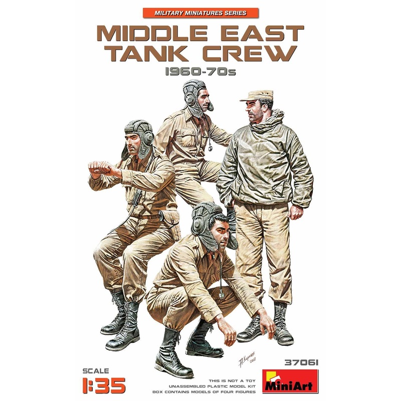 Miniart 1/35 scale MIDDLE EAST TANK CREW 1960-70s