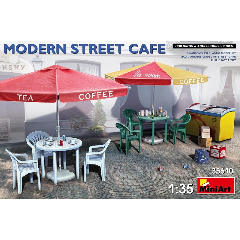 Miniart 1/35 scale Modern Street Cafe