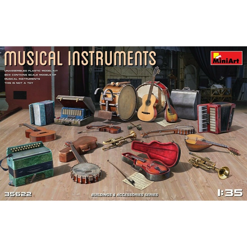 Miniart 1/35 scale MUSICAL INSTRUMENTS