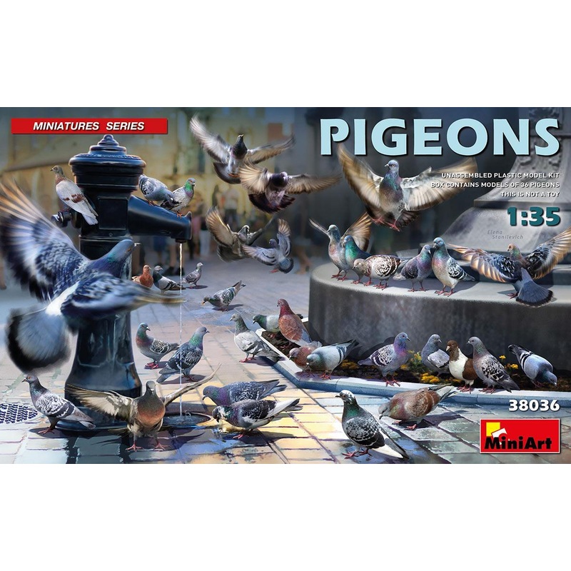 Miniart 1/35 scale Pigeons