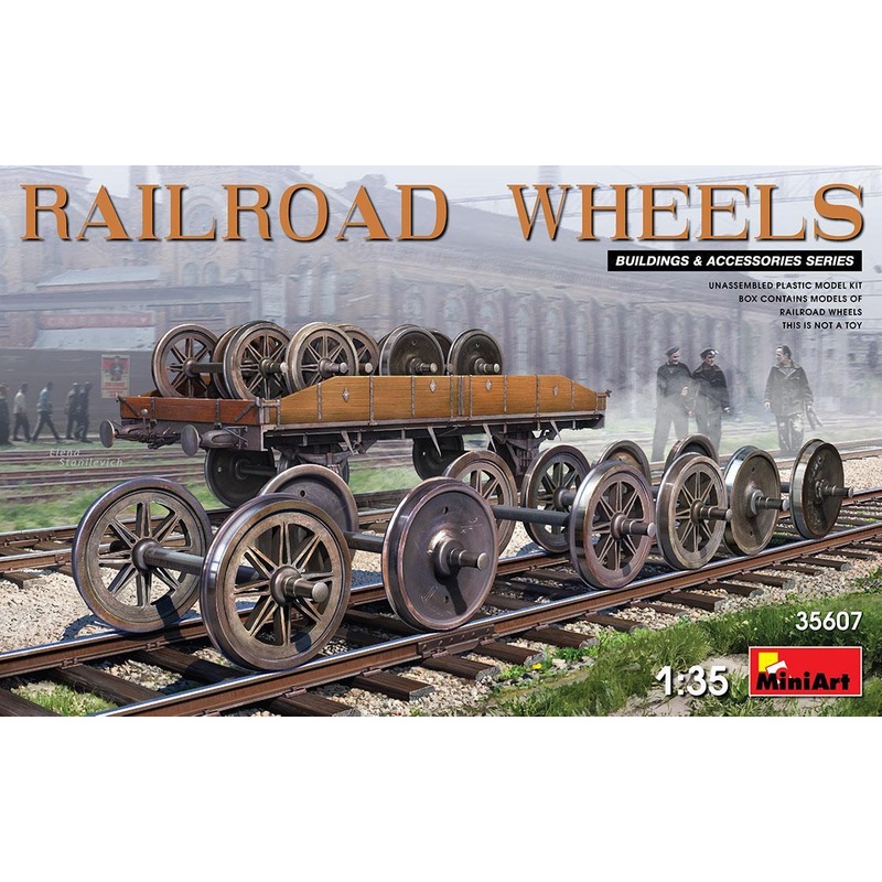 miniart 1/35 scale RAILROAD WHEELS