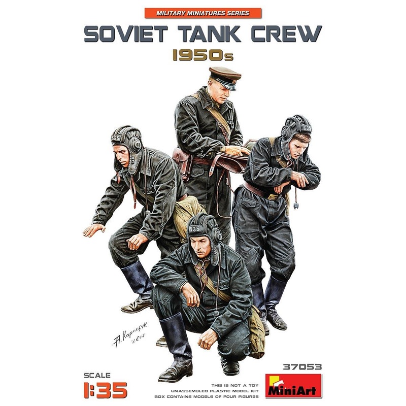 Miniart 1/35 scale SOVIET TANK CREW 1950s