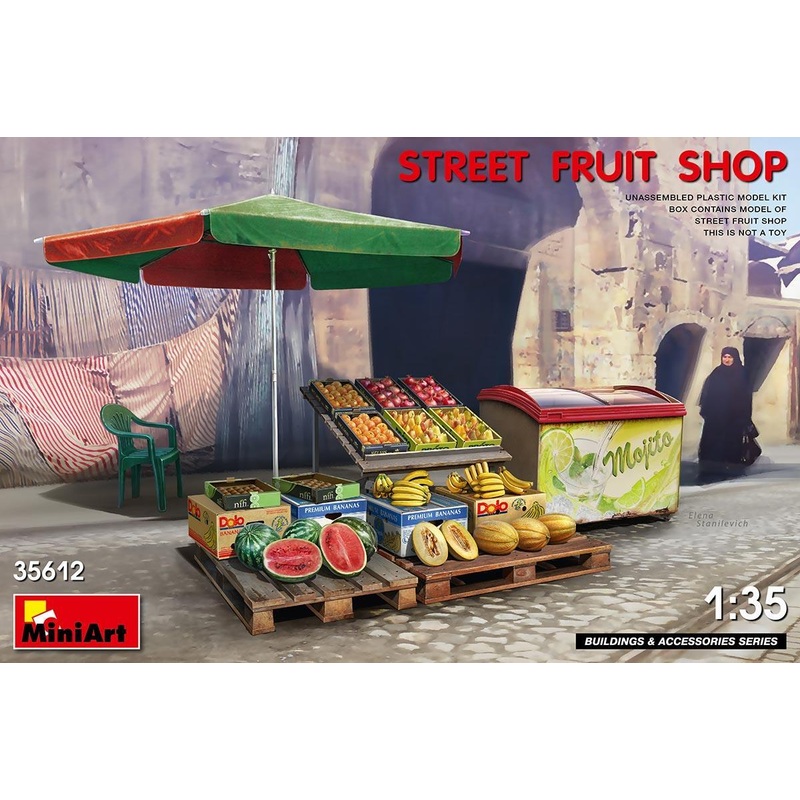 Miniart 1/35 scale STREET FRUIT SHOP