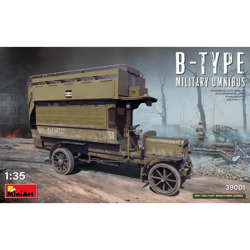 Miniart 1/35 scale WW1 B-TYPE MILITARY OMNIBUS