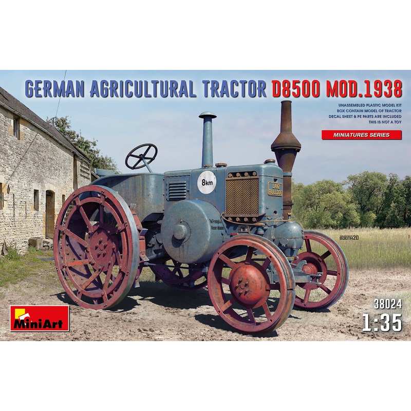 Miniart 1/35 scale WW2 GERMAN AGRICULTURAL TRACTOR D8500 MOD. 1938