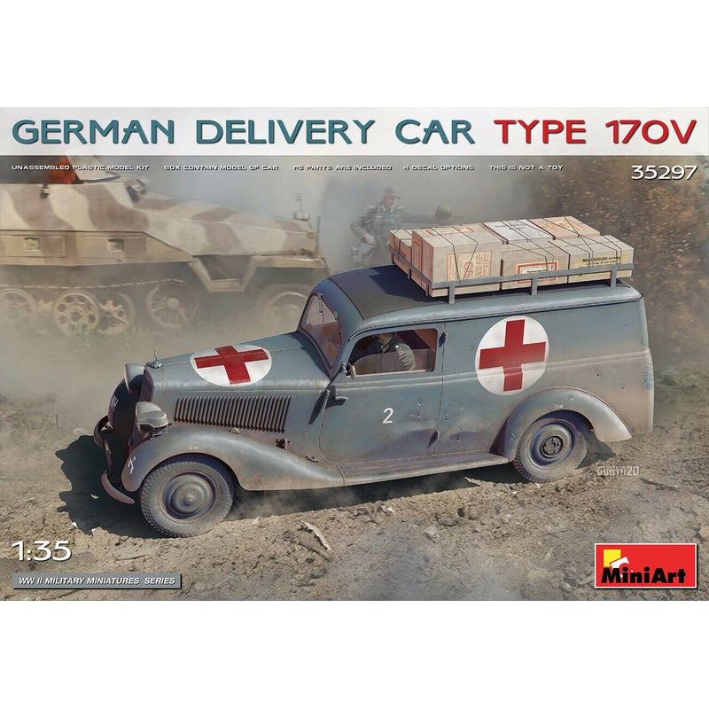Miniart 1/35 scale WW2 GERMAN DELIVERY CAR TYPE 170V