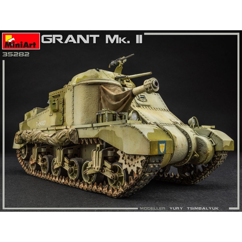 Miniart 1/35 scale WW2 US GRANT Mk. II tank