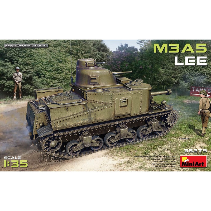 miniart 1/35 scale WW2 US M3A5 LEE tank model kit