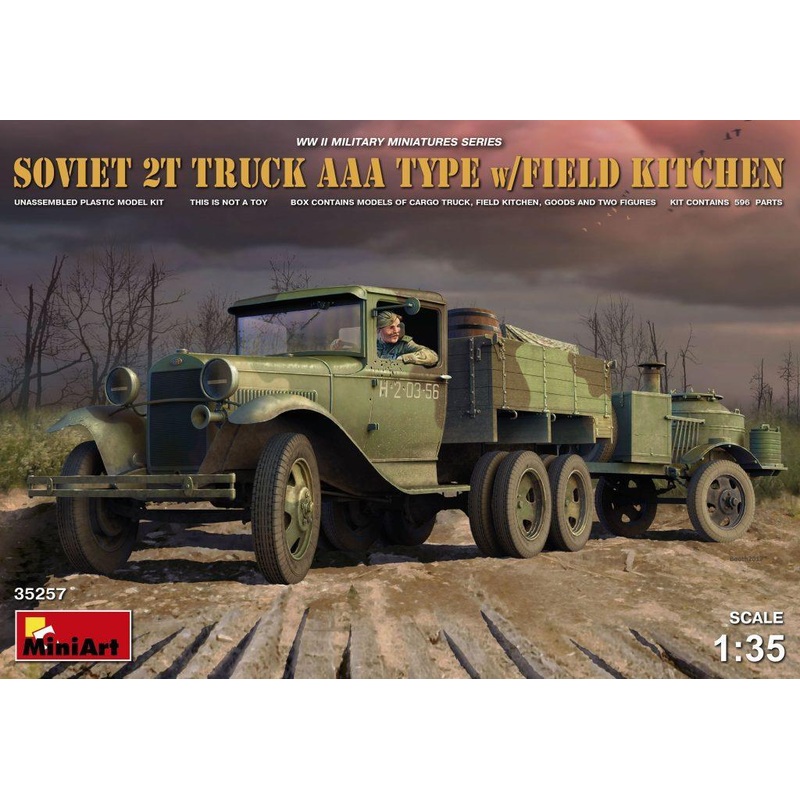 Miniart 1:35 – Soviet 2ton AAA Type Truck w/ Field Kitchen